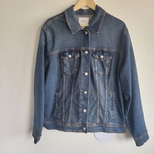 Old Navy Plus Size Classic Blue Jean Jacket Womens Size XXL Tall